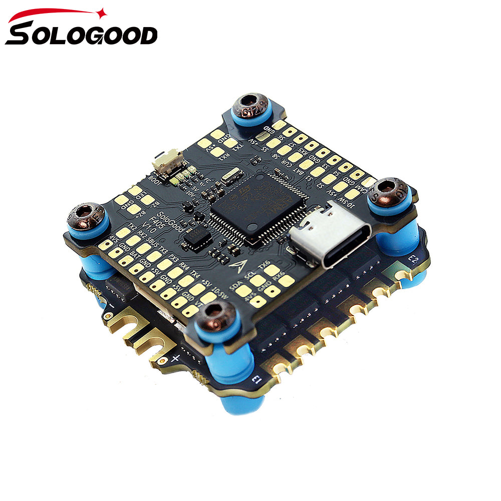 SoloGood F405 55A Stack ICM42688P F405 Flight Controller BLHELI_S 55A 4in1 ESC 30.5X30.5mm 2-6S