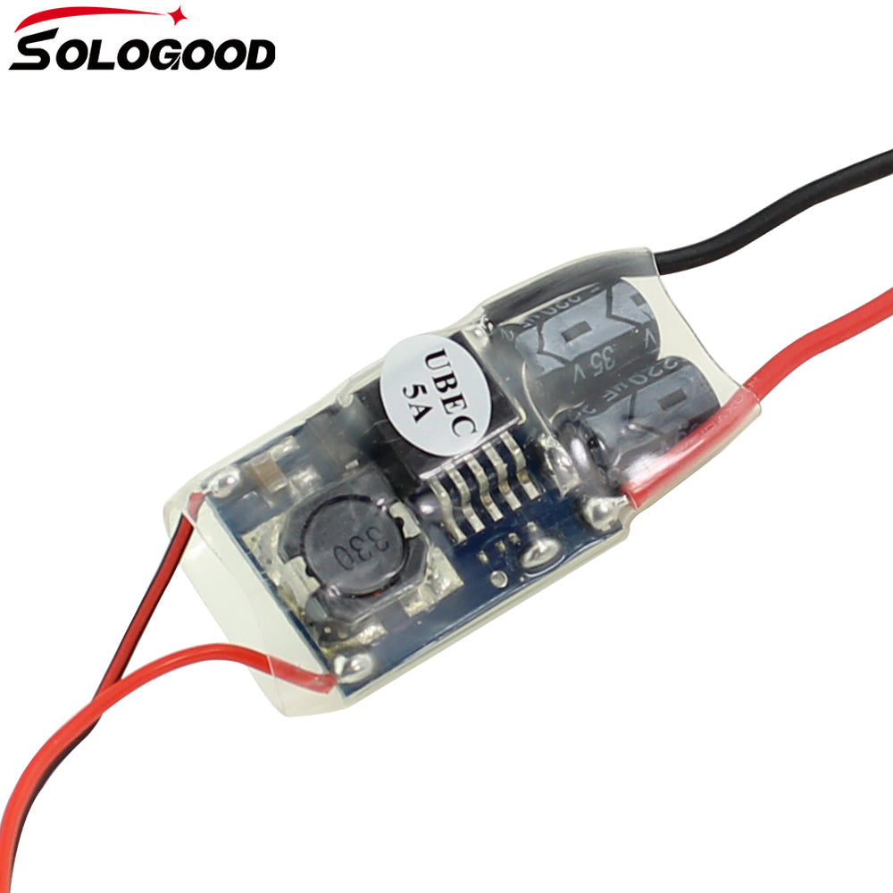 SoloGood FPV RC UBEC BEC 5V 3A 5A 7A 5V/3A/5A/7A Lowest RF Noise BEC Full Shielding Antijamming Switching Regulator