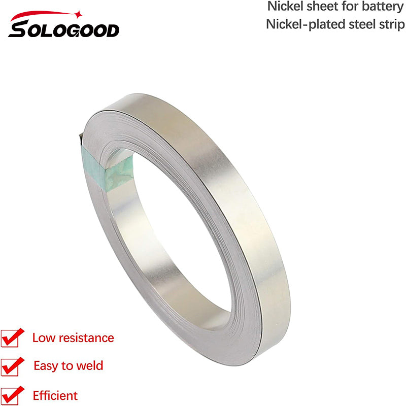 Nickel Strip 10m 0.15x8mm Nickel Tap for 18650 Cell Battery Pack Spot Welding 1Roll