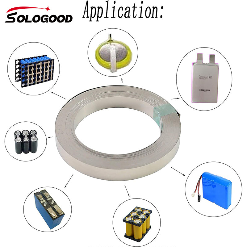 Nickel Strip 10m 0.15x8mm Nickel Tap for 18650 Cell Battery Pack Spot Welding 1Roll