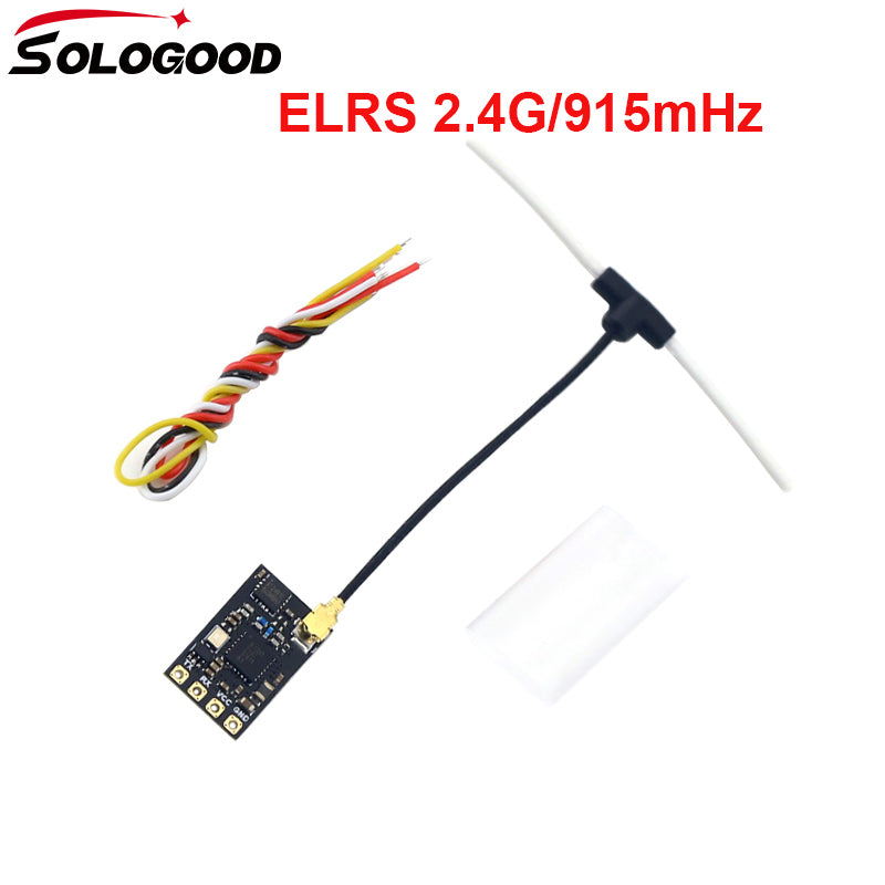 SoloGood ELRS 915mhz 2.4G Receiver ExpressLRS With T type Antenn Best Performance in Speeds Latency Range for RC Racing Drone