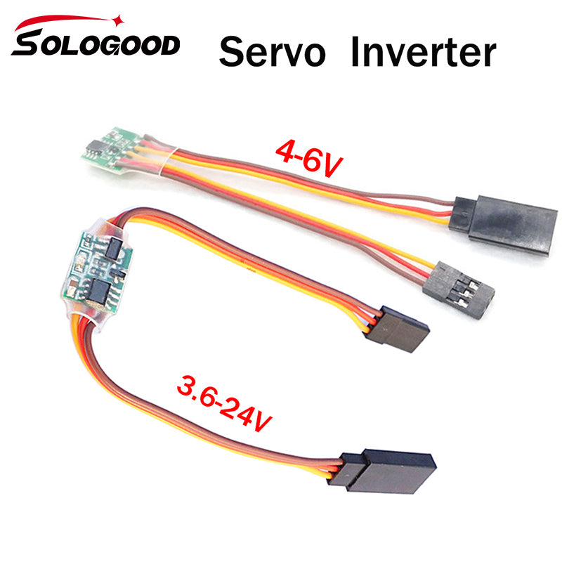 SoloGood Servo Signal Reverser Rotation Inverter 3.6V - 24V Steering Gear Reverser for JR Futaba Aircraft Airplane Steering Gear and Any Servos