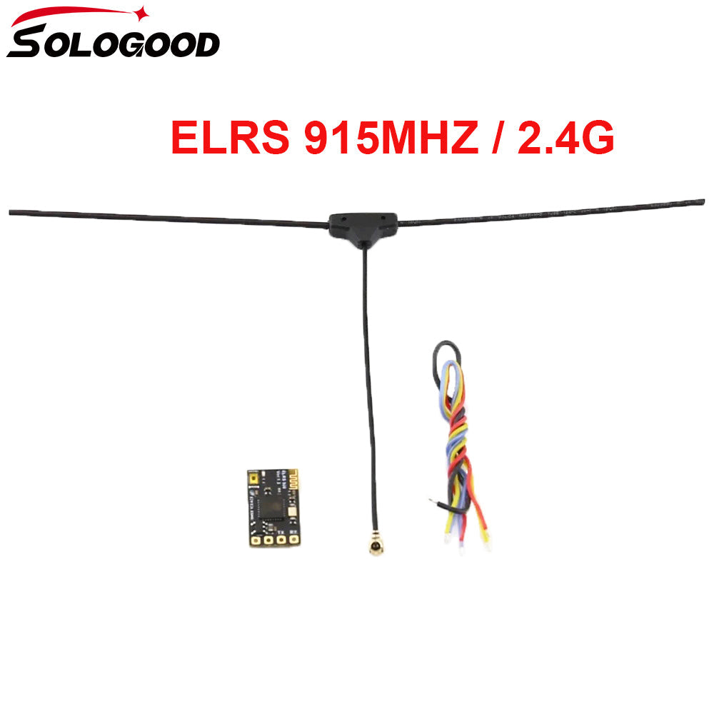 SoloGood ELRS 915mhz 2.4G Receiver ExpressLRS With T type Antenn Best Performance in Speeds Latency Range for RC Racing Drone