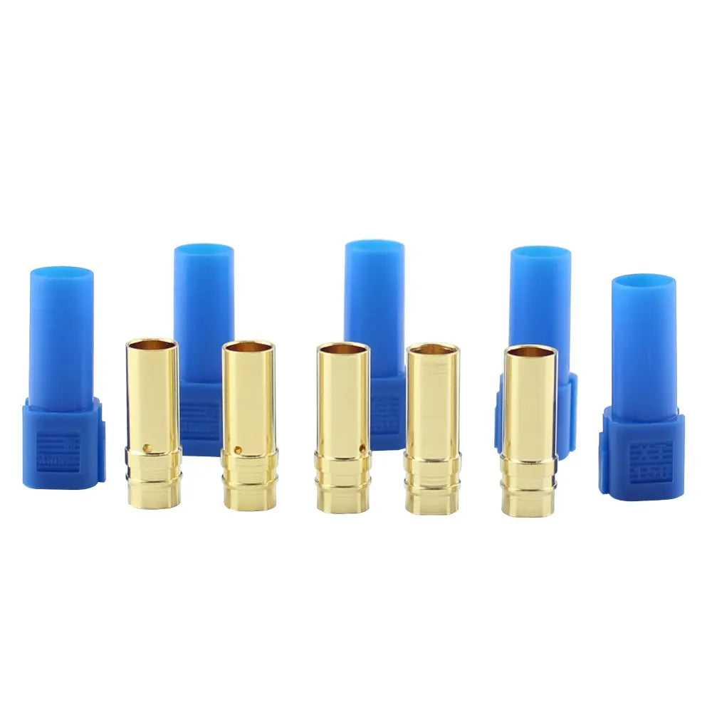 10Pcs AMASS XT150 Connector Adapter Male Female Plug 6mm Gold Banana Bullet Plug - Image #2