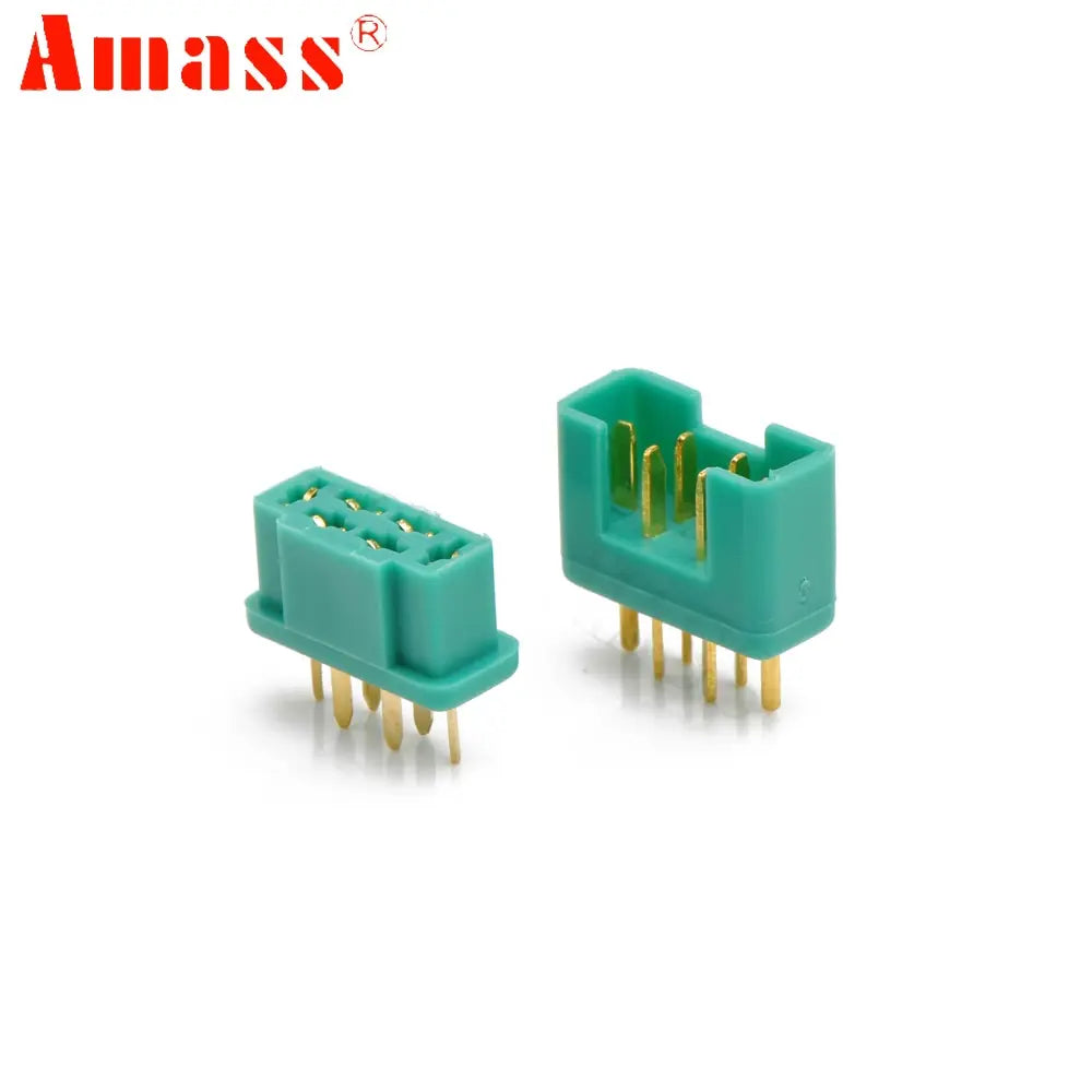 10Pairs Amass MPX Male Female 6-pin Plug Connector Gold Plating For RC Model Part Airplane Plane Drone Toys DIY Parts - Image #3