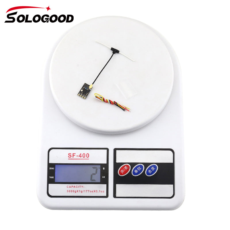 SoloGood ELRS 915mhz 2.4G Receiver ExpressLRS With T type Antenn Best Performance in Speeds Latency Range for RC Racing Drone