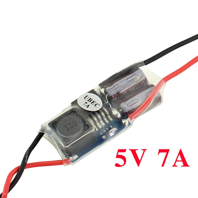 SoloGood FPV RC UBEC BEC 5V 3A 5A 7A 5V/3A/5A/7A Lowest RF Noise BEC Full Shielding Antijamming Switching Regulator