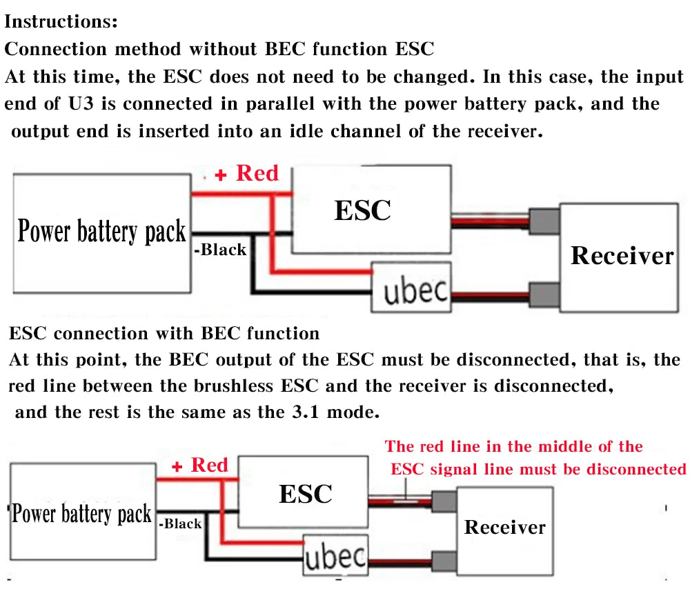 SoloGood FPV RC UBEC BEC 5V 3A 5A 7A 5V/3A/5A/7A Lowest RF Noise BEC Full Shielding Antijamming Switching Regulator