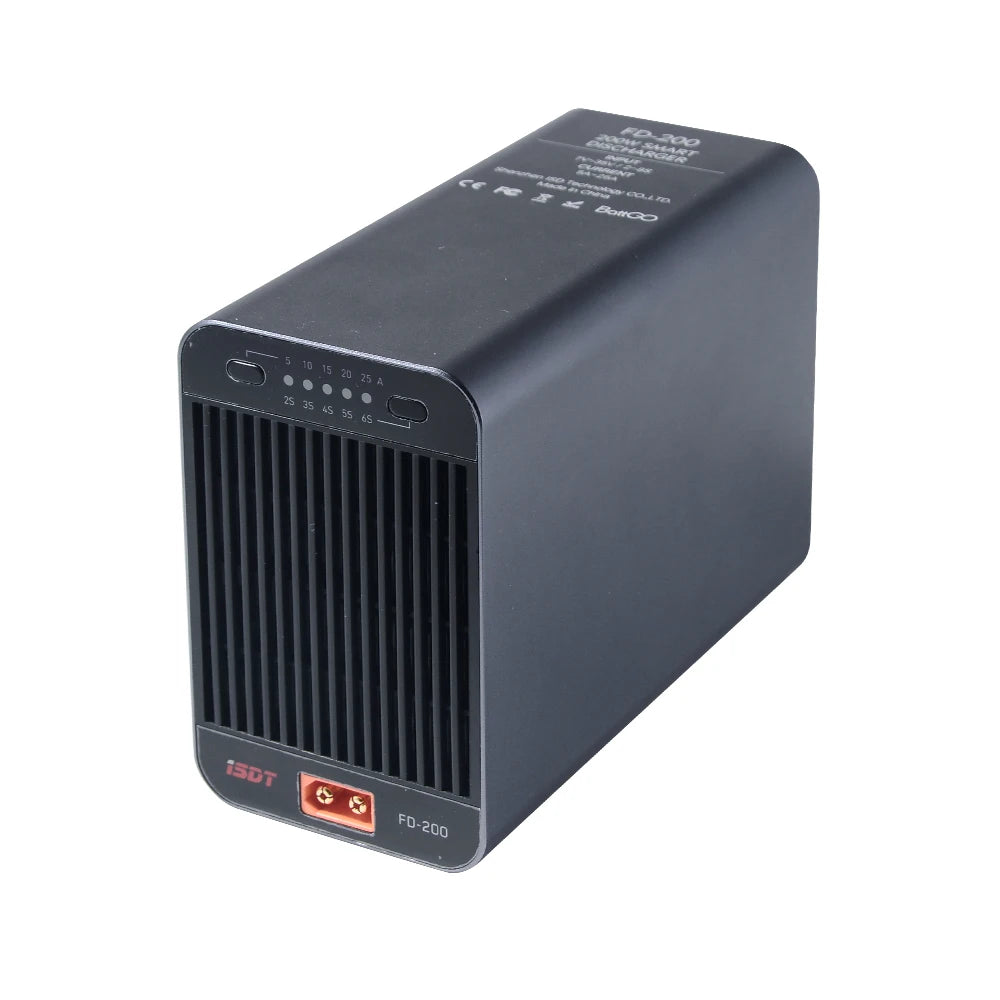 ISDT FD200 200W Smart External Discharge Port Smart Discharger Fit 2s-8s Battery Current 5A 10A 15A 20A 25A