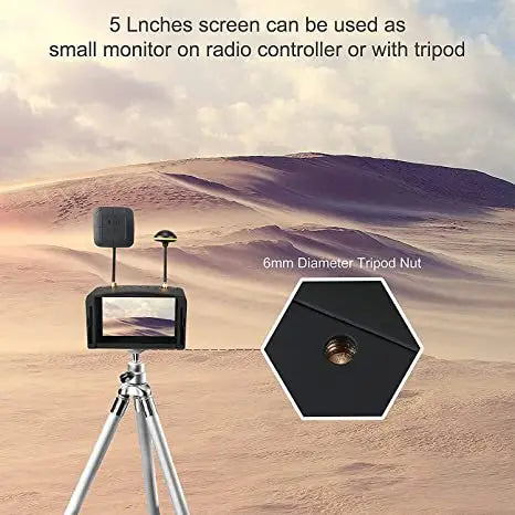 SoloGood EV800D FPV Goggles with DVR 5.8G 40CH 5 Inch 800x480 Diversity Video Headset Build in 3.7V 2000mAh Battery