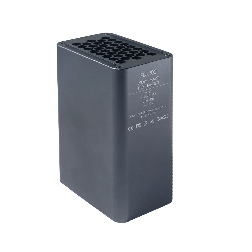 ISDT FD200 200W Smart External Discharge Port Smart Discharger Fit 2s-8s Battery Current 5A 10A 15A 20A 25A