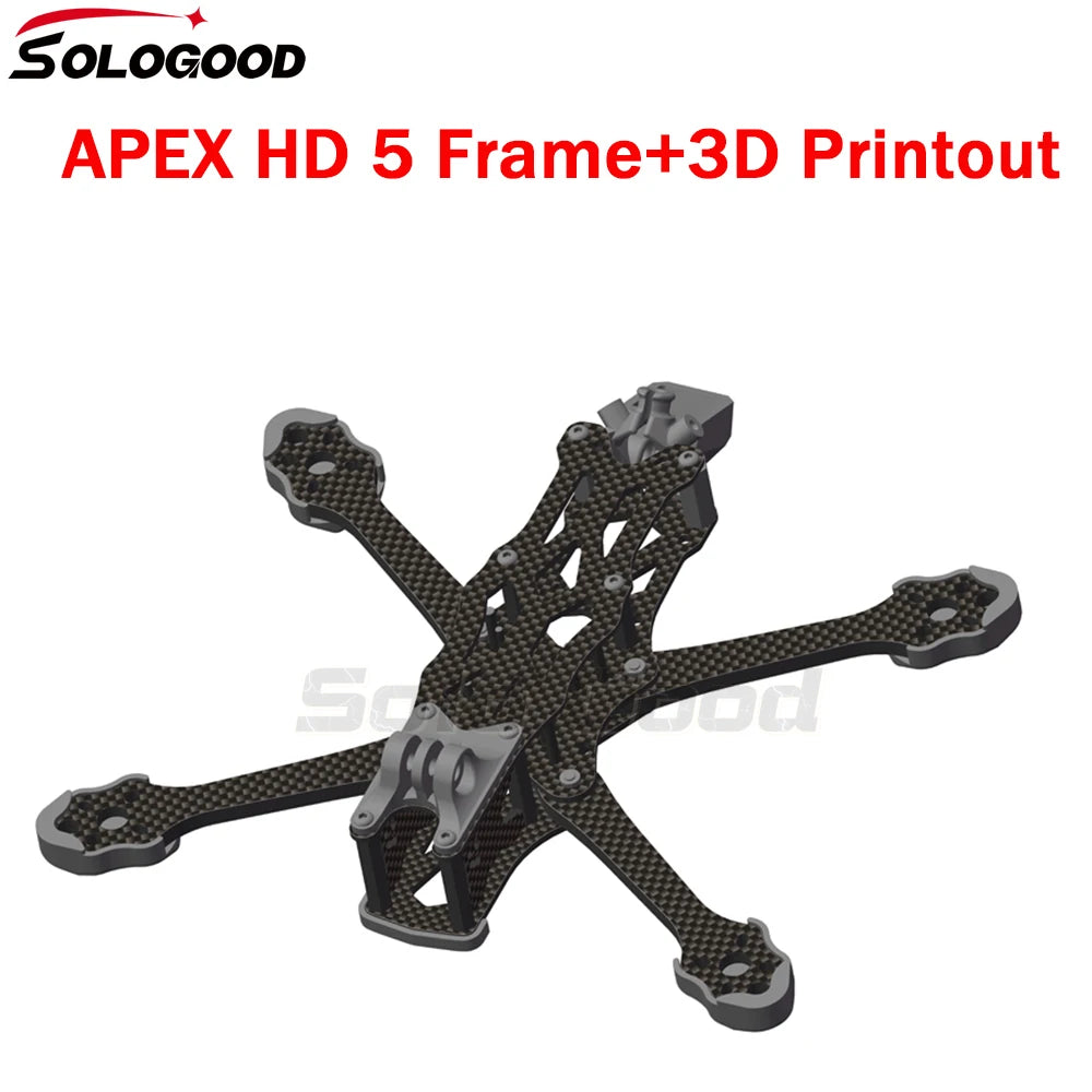 SoloGood APEX HD5 Frame 5inch lightweight FPV Freestyle Frame compatible with DJI O3 Air Unit CADDX vista for HD Drone Quadcopte