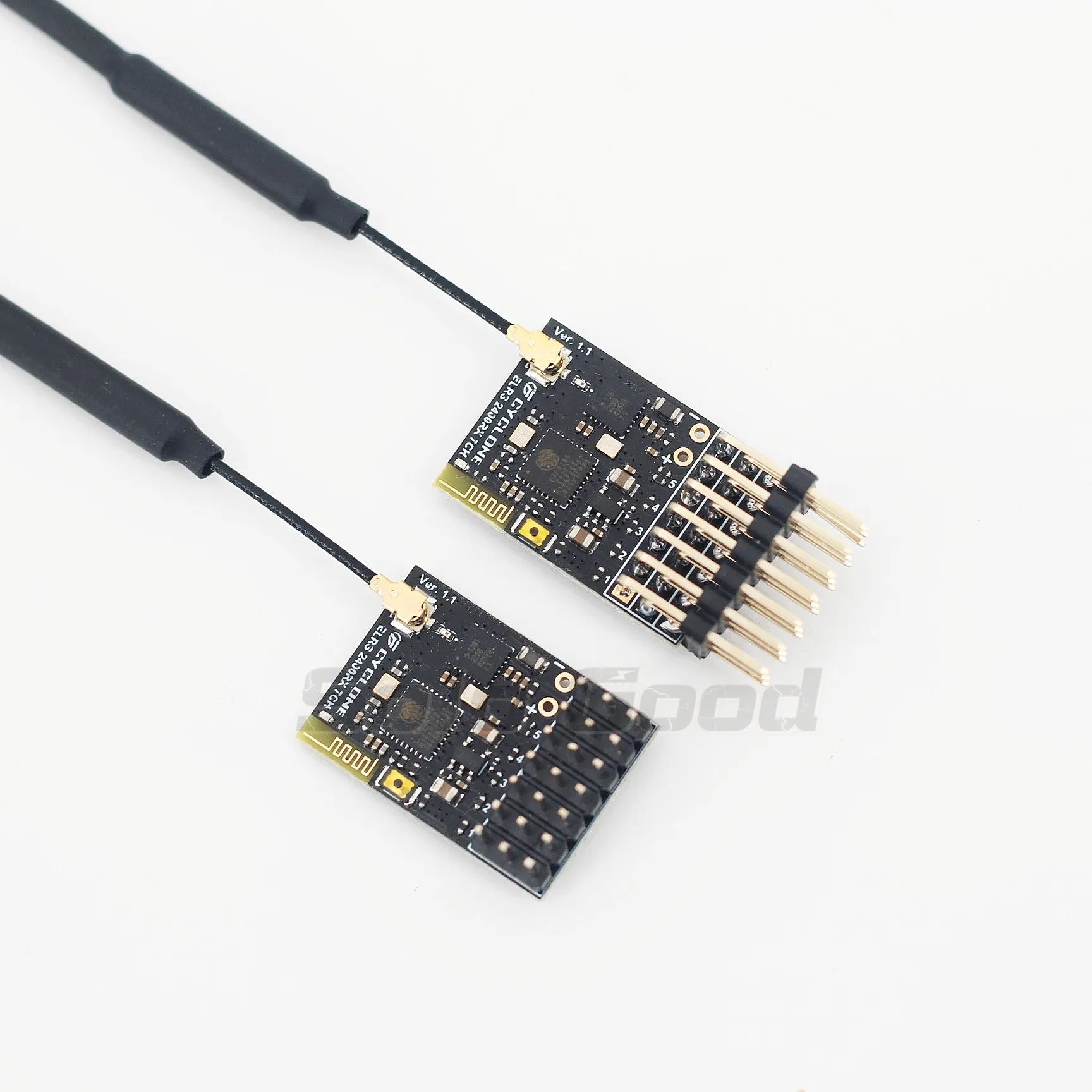 SoloGood CYCLONE ELRS 2.4G PWM 6CH / 7CH CRSF Receiver Support ELRS 3.2 PWM/CRSF Protocol Copper Pipe Antenna For RC FPV Drone