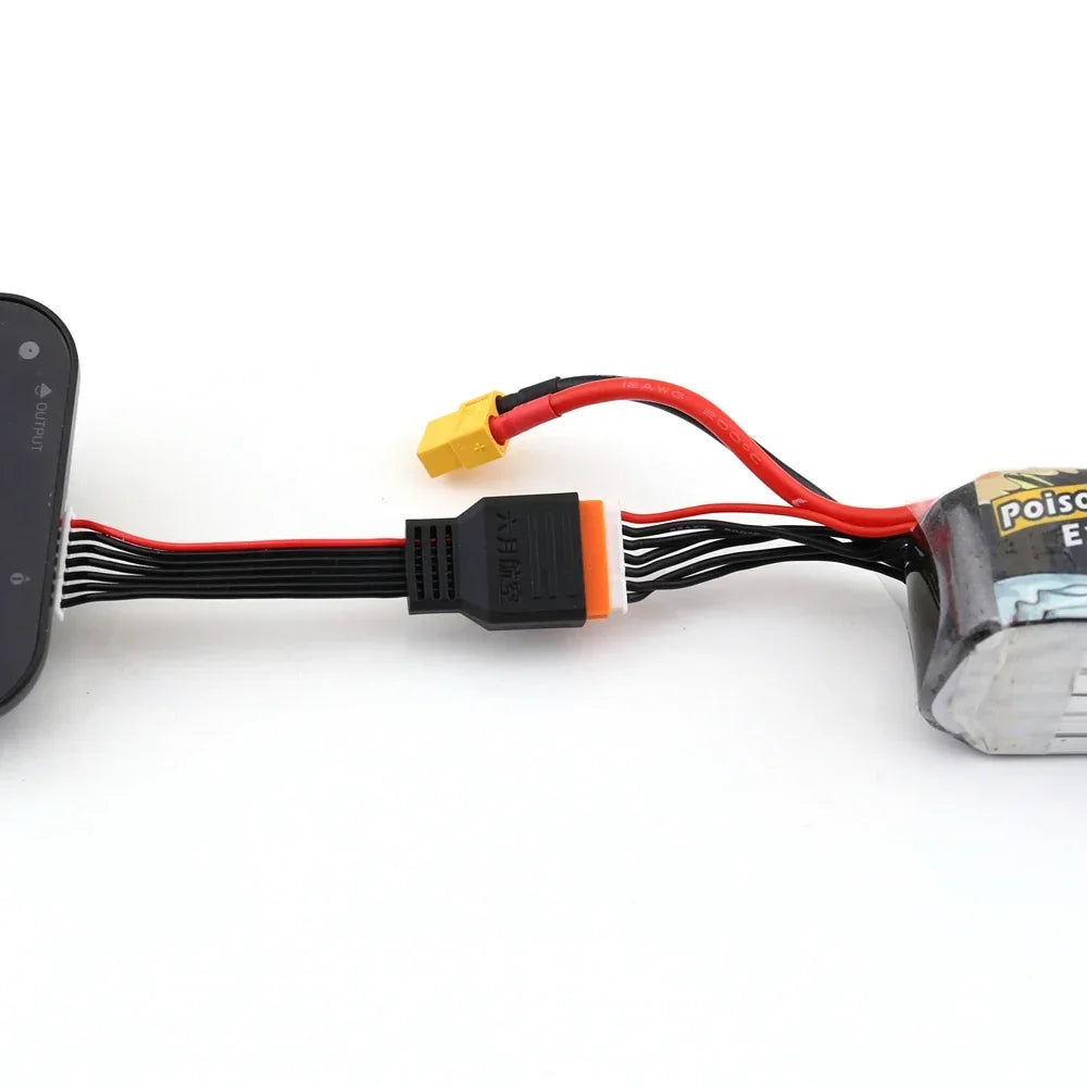 2PCS Charger Extension Cable Balanced Head for 2-6S Lithium Batteries Suitable for HOTA D6Pro ISDT Q6 M8 M6