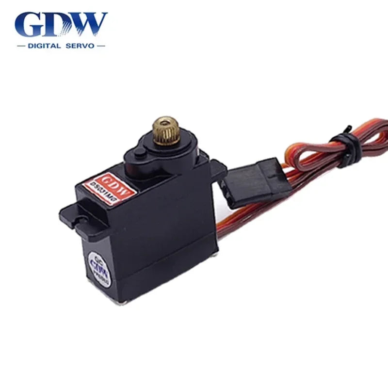 GDW DS031MG 9g 12g Metal Gear Micro Mini Digital Servo High Speed Angle 180 for 450 Helicopter Fix-wing RC Auto Robot Arm