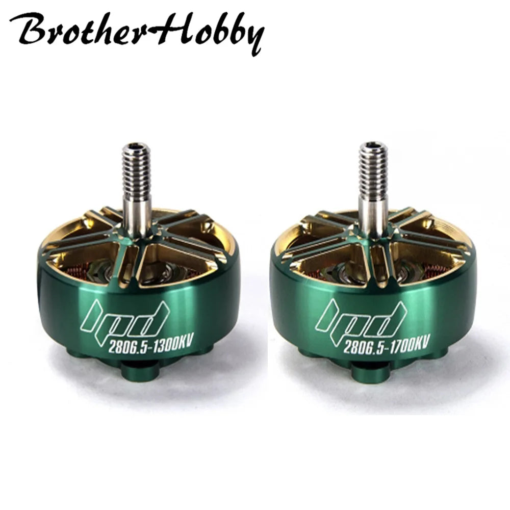 Brotherhobby LPD 2806.5 1300KV/1700KV Brushless Motor 4-6S Titanium Alloy Hollow shaft 6-7inch Propeller for RC FPV Racing Drone
