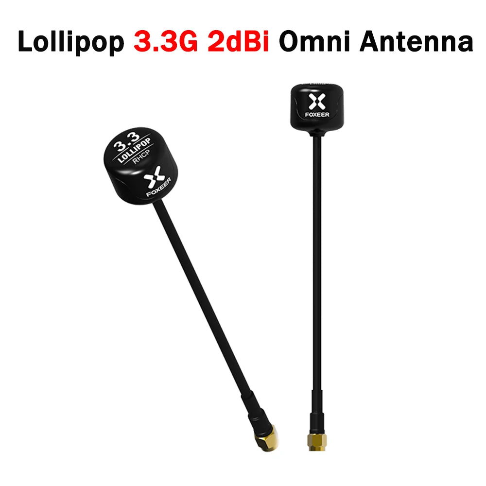 Foxeer Lollipop 3.3G 2dBi Omni Antenna SMA for RC Racing Drone 1PCS