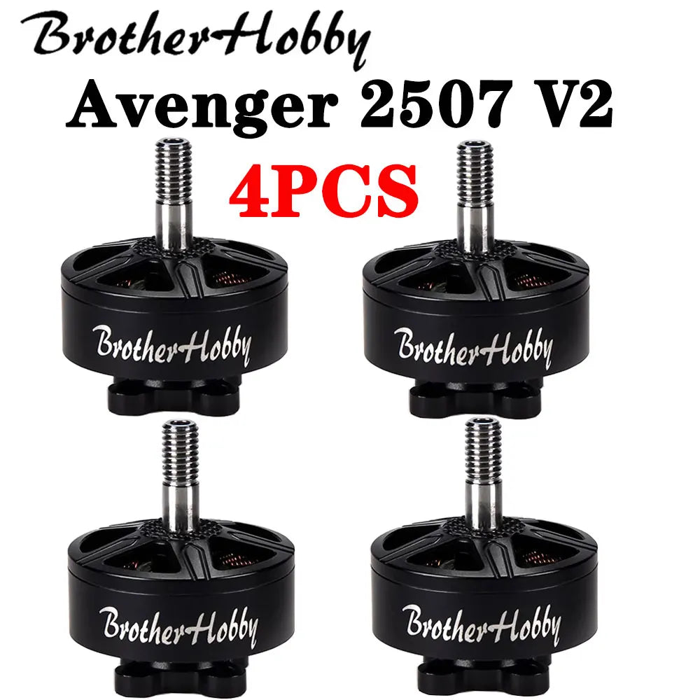 4PCS Brotherhobby Avenger 2507 V2 1200KV 1500KV 1750KV 1850KV 6S Brushless Motor for RC FPV Racing LR6 LR7 LR8 Long Range Drones