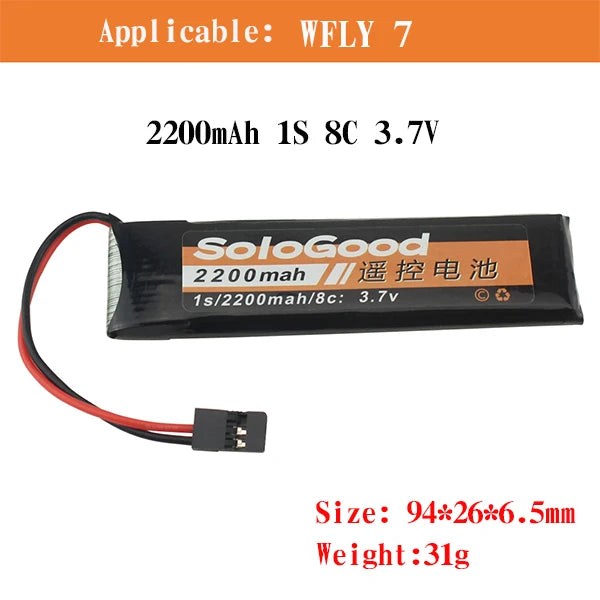 SoloGood Lipo Battery 1/2/3S 2200/2600/3200/4400mAh Remote Control Battery For RadioLink Frsky WFLY Model