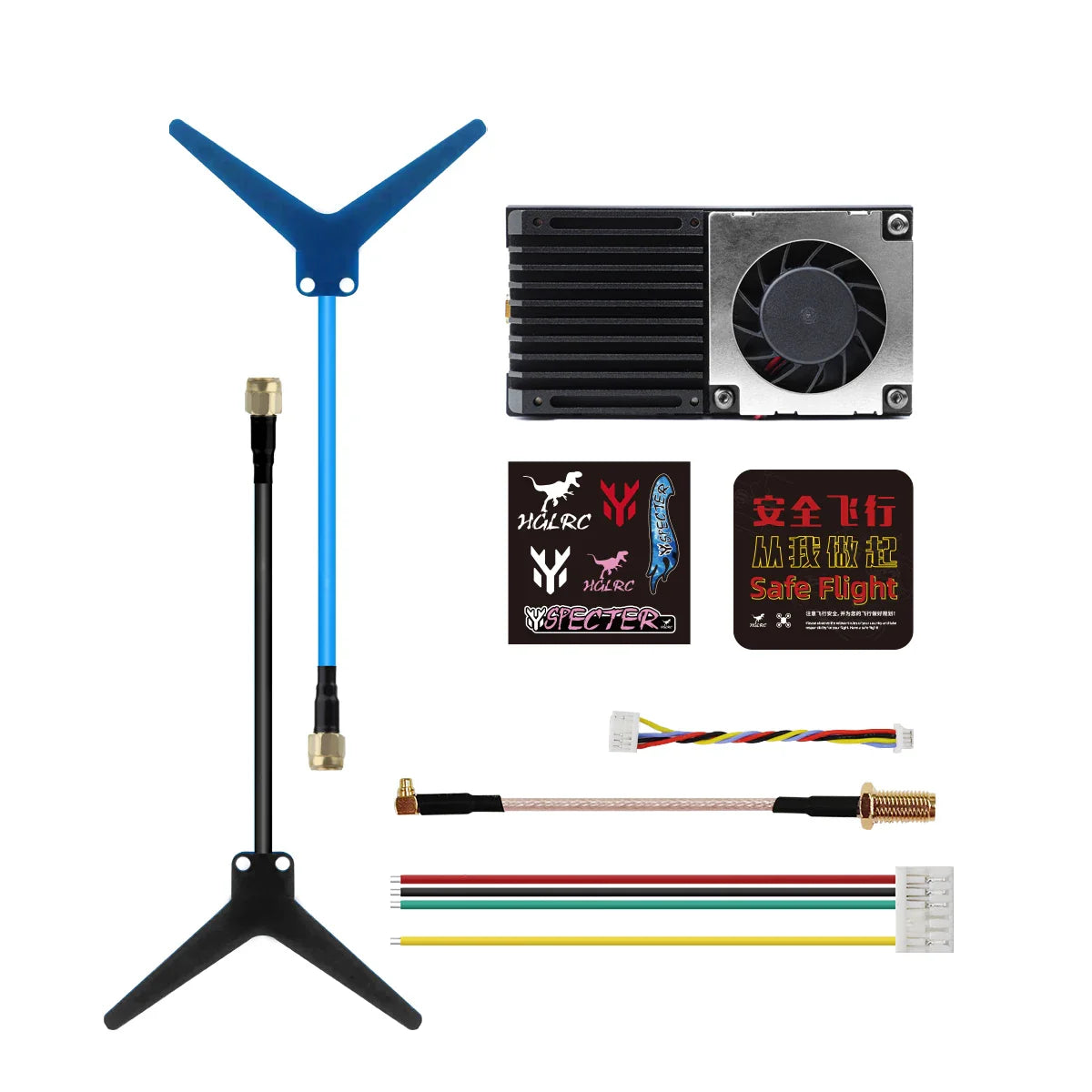 HGLRC ZEUS 1.2Ghz 4.5W VTX 8CH 25mW 800mW Switchable 2-8S VTX Video Transmitter Module 1.2G 8Ch VRX For Long Range FPV Drone