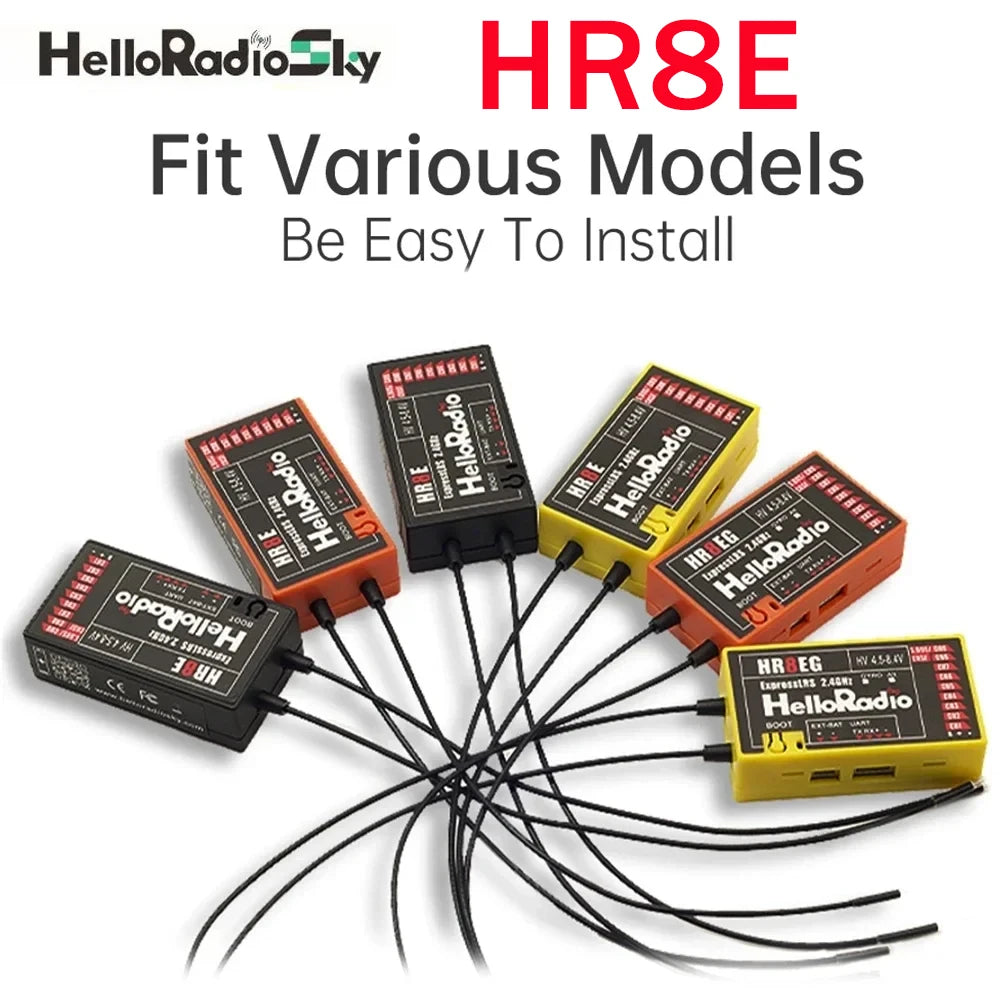 HelloRadio HR8E ELRS 2.4G 9-Channel Receiver