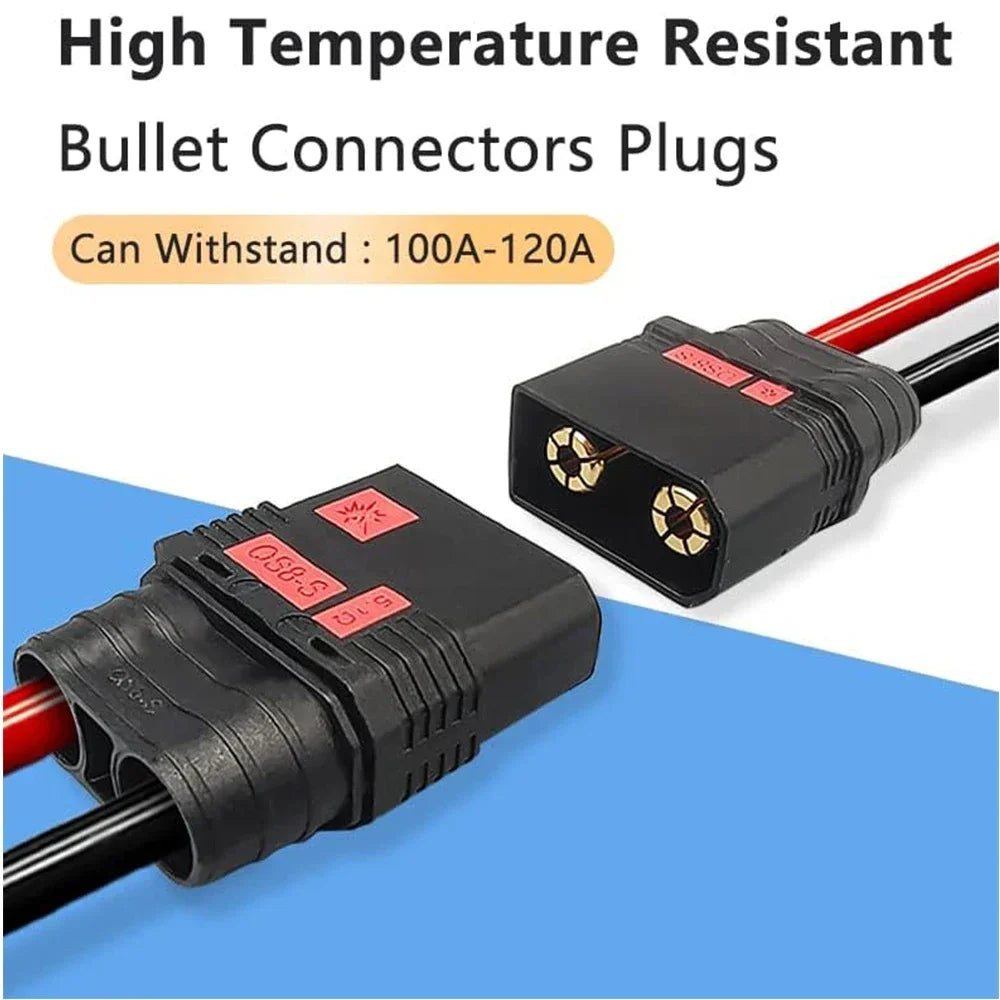 3 Pairs SoloGood QS8 Plug High Current Anti-Spark Black Connector