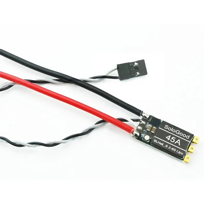 SoloGood 45A Brushless ESC 2-6S Lipo BLHeli_S Electronic Speed Controller 45A Support D-Shot 150/300/600