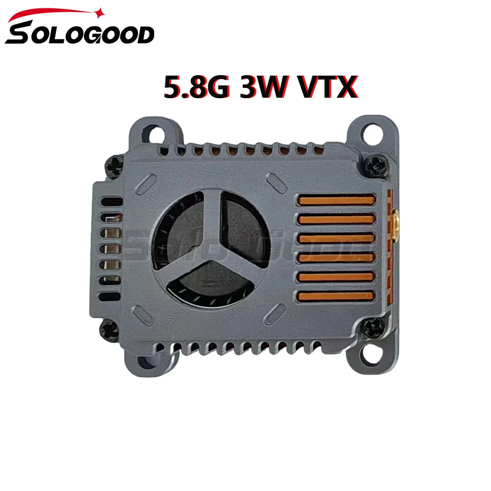 SoloGood 5.8GHz 3W 40CH VTX Transmitter 25mW/1000mW/2000mW/3000mW adjustable For RC FPV Freestyle Long Range Racing Drone