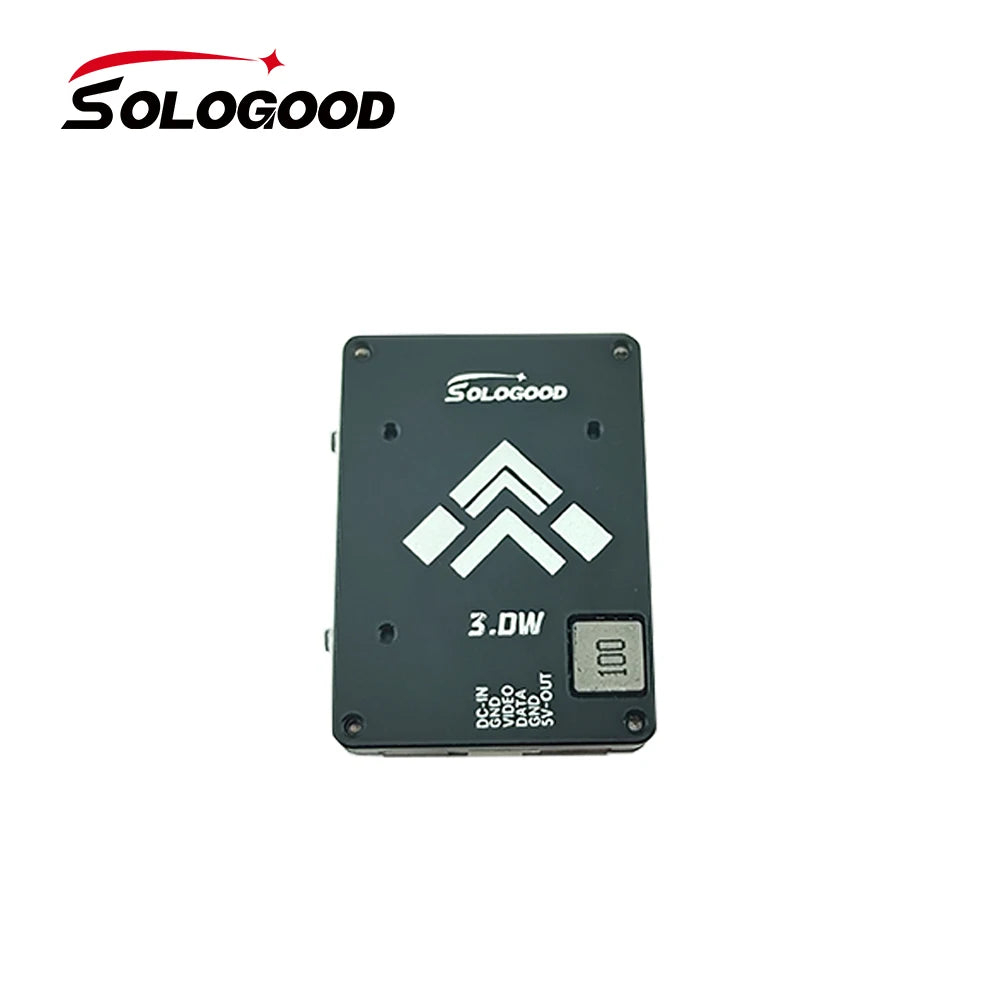 SoloGood 5.8GHz 3W V1.1 VTX Video Transmitter VTX 48CH 25mW/1000mW/2000mW/3000mW adjustable For Long Rang FPV Racing Drone