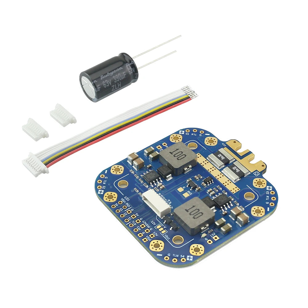 FCHUB-12S PDB Board 5V & 12V Output w/ Current Sensor 3-12S Lipo