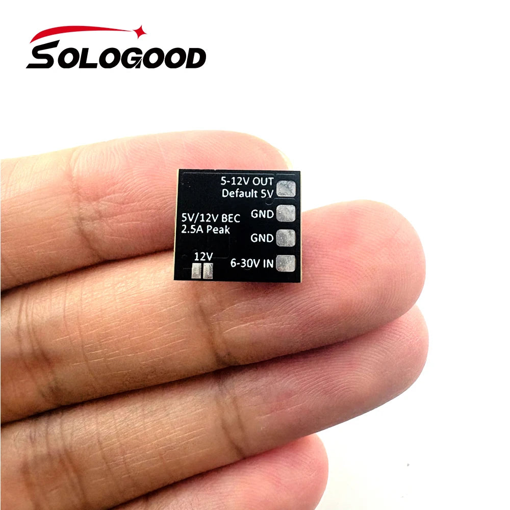 SoloGood MICRO BEC 6-30V TO 5V/9V-ADJ Step-Down Regulator for FPV RC Racing Drone