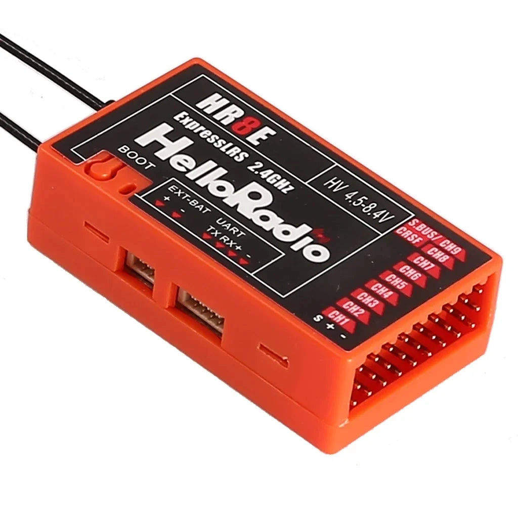HelloRadio HR8E ELRS 2.4G 9-Channel Receiver