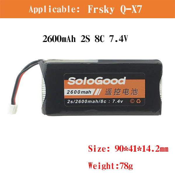 SoloGood Lipo Battery 1/2/3S 2200/2600/3200/4400mAh Remote Control Battery For RadioLink Frsky WFLY Model