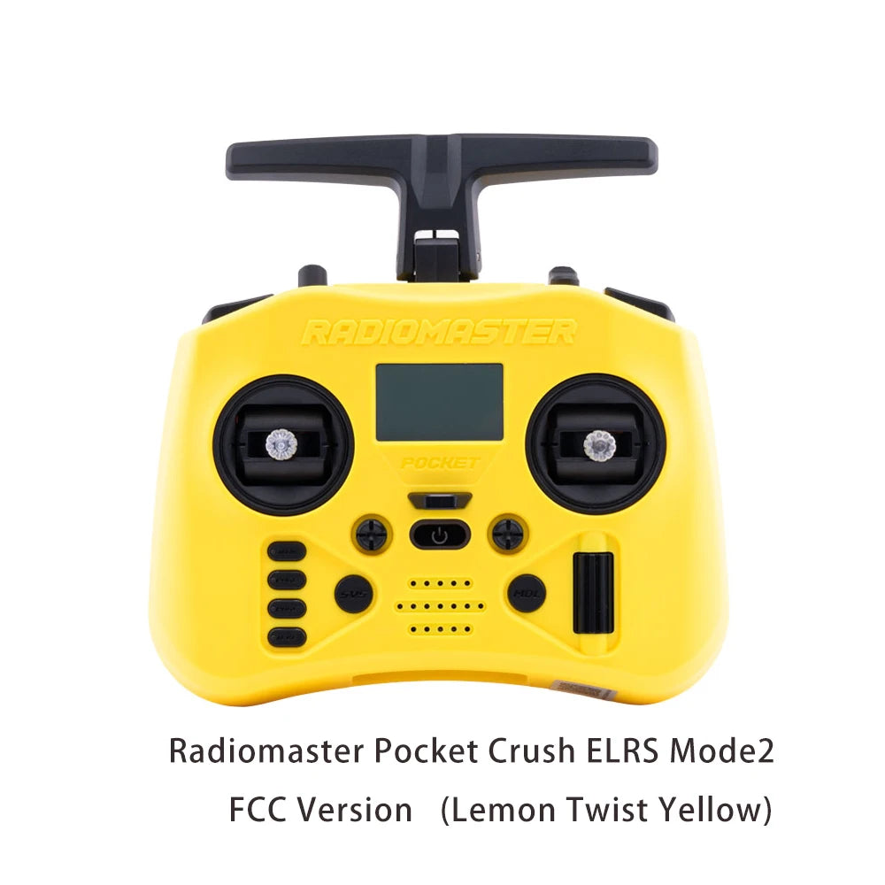 Radiomaster Pocket Crush 2.4GHz ELRS Hall Gimbal Transmitter Remote Control Portable Lightweight Foldable Antenna