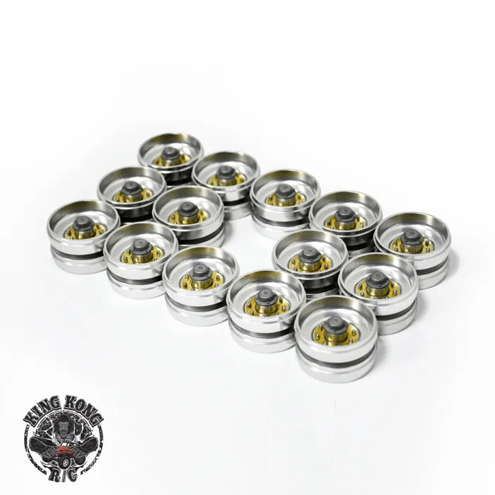 Kingkong RC A6 1/16 Tank Toy Accessories Upgrade Parts CNC Metal Road Wheel Upgrade Parts D-K008
