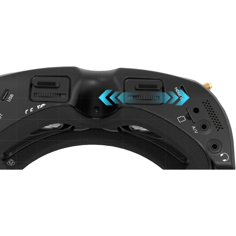 SKYZONE SKY04O Pro OLED 5.8G 48CH Steady View Receiver 1024X768 DVR FPV Goggles With Head Tracker Fan for RC Airplane Racing