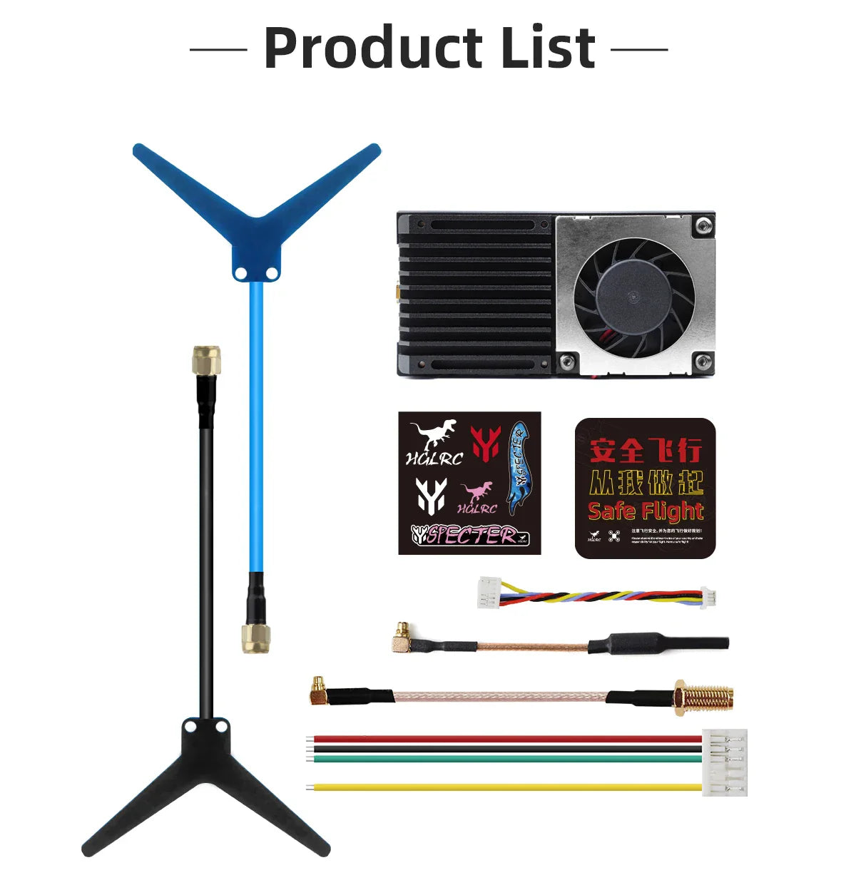 HGLRC ZEUS 1.2Ghz 4.5W VTX 8CH 25mW 800mW Switchable 2-8S VTX Video Transmitter Module 1.2G 8Ch VRX For Long Range FPV Drone