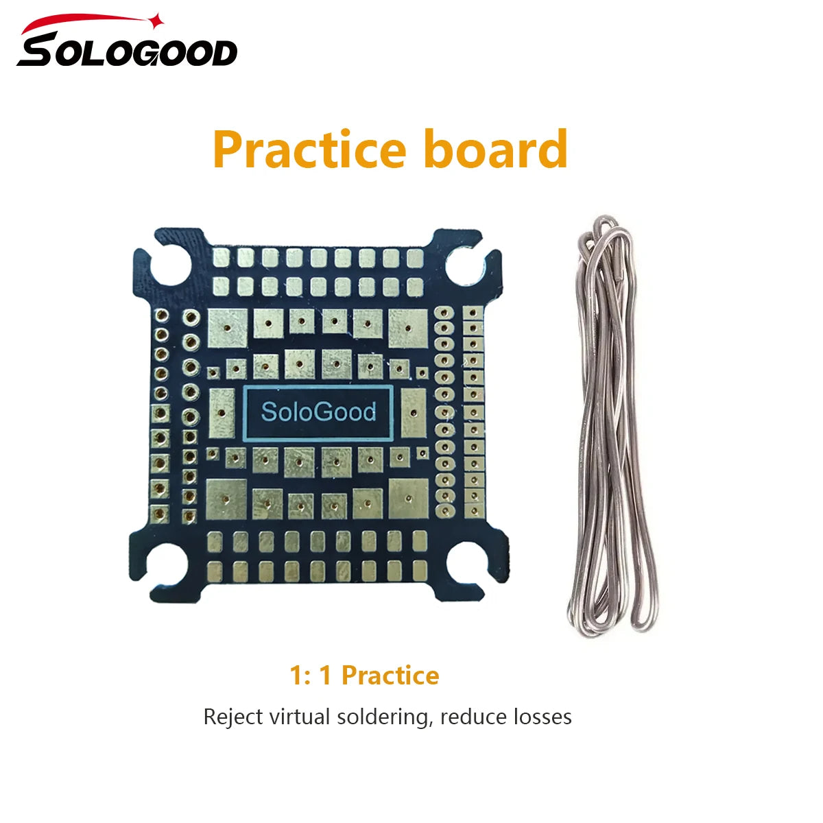 SoloGood Soldering Practice Board 30.5*30.5mm 1:1 FC reduction for FPV Beginner New Pilots Improving Soldering Level DIY Parts