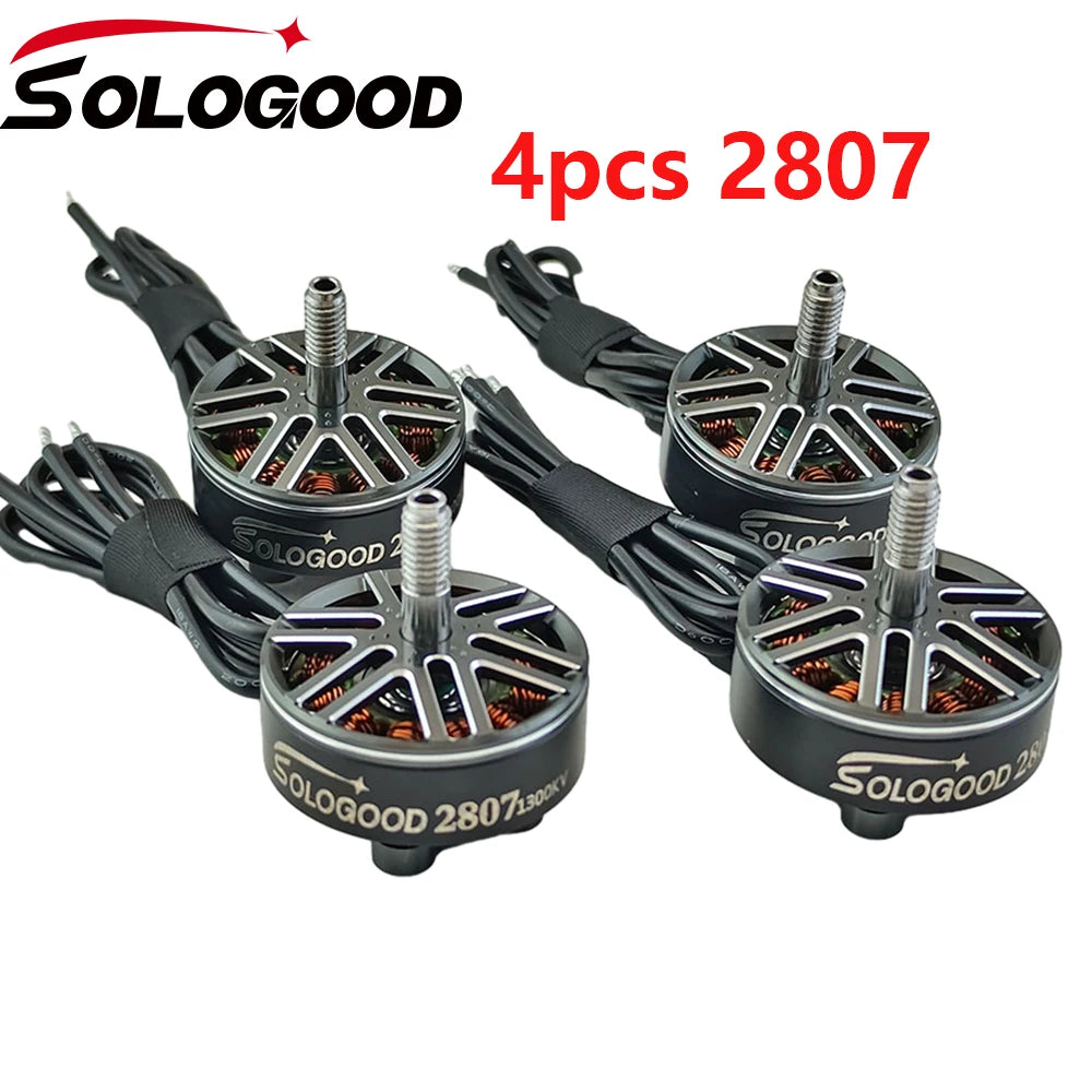 SoloGood Mark4 7inch FPV Dron Frame FLASHHOBBY A2807 SoloGood 2807 1300KV Motor SoloGood F405 55A Stack