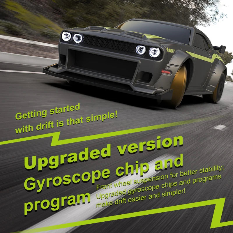 Turbo Racing C65 1:76 2.4G Remote Control Drift RC Car Gyroscope Installed Tpye-C Charging RTR