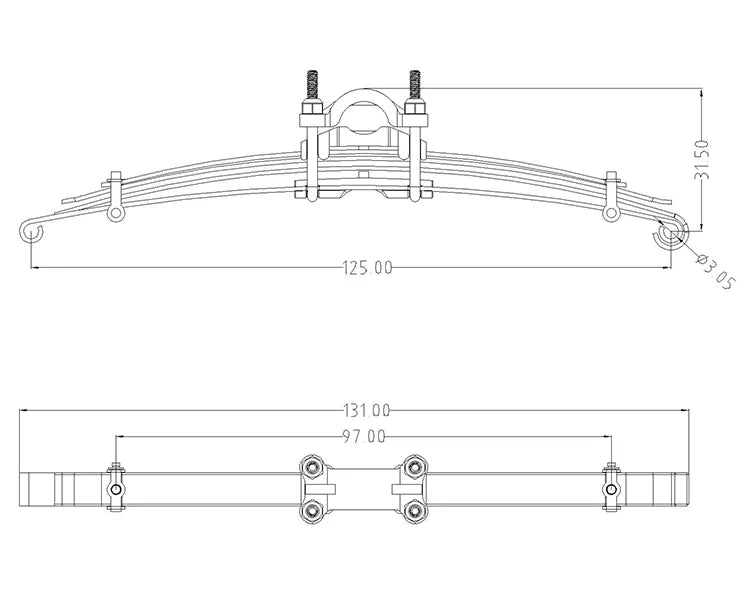 Kingkong RC 1/12 Q157 Simulation Steel Plate Climbing Accessories Spring Steel Plate D-E060