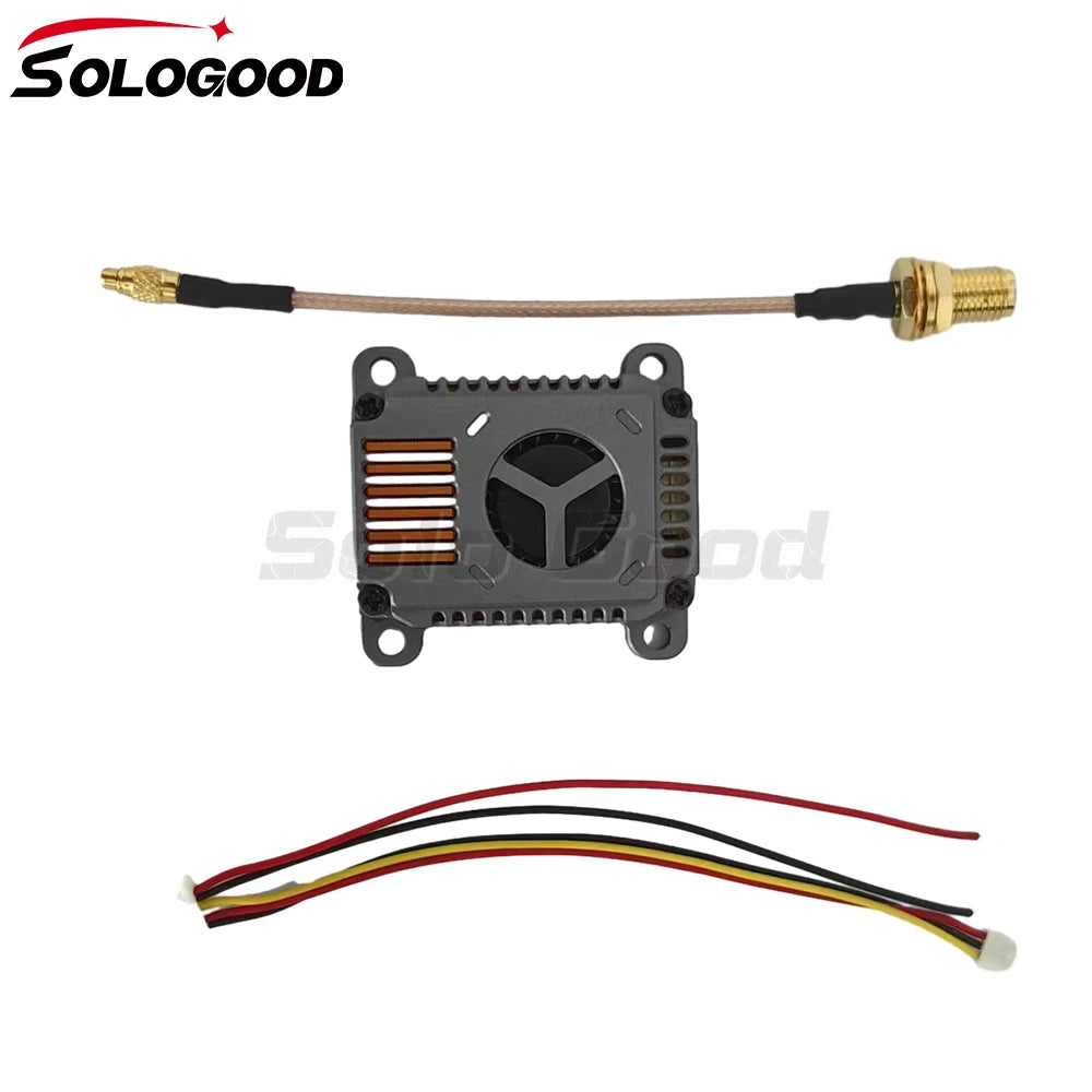 SoloGood 5.8GHz 3W 40CH VTX Transmitter 25mW/1000mW/2000mW/3000mW adjustable For RC FPV Freestyle Long Range Racing Drone