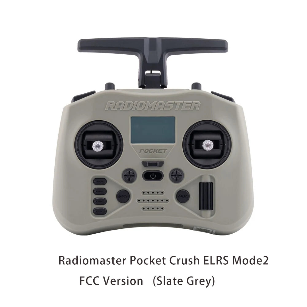 Radiomaster Pocket Crush 2.4GHz ELRS Hall Gimbal Transmitter Remote Control Portable Lightweight Foldable Antenna