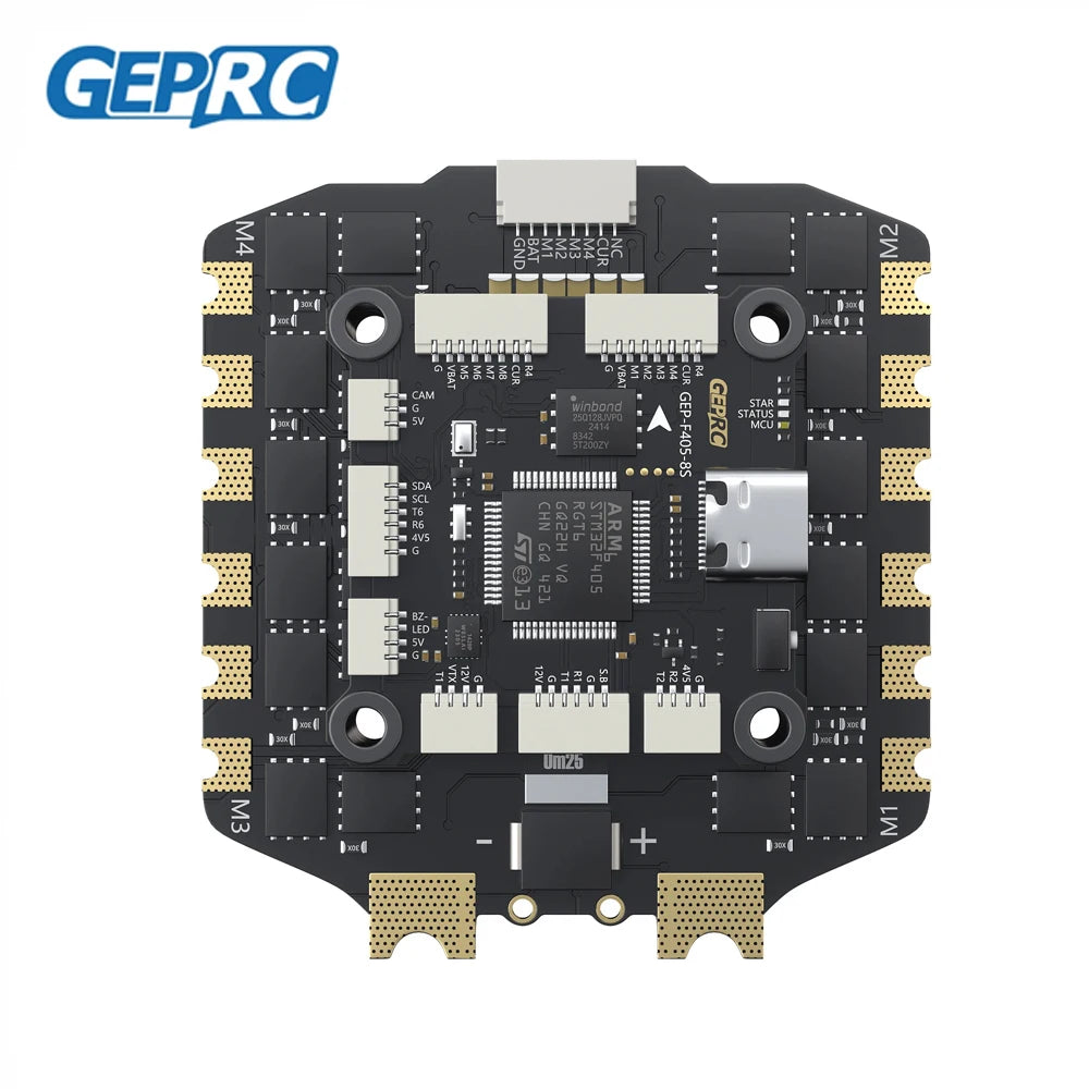 GEPRC TAKER F405 BLS 100A 8S STACK 4IN1 ESC Black Box Data Analyze Record Flight Barometer Integrated LC Filter Racing FPV Drone