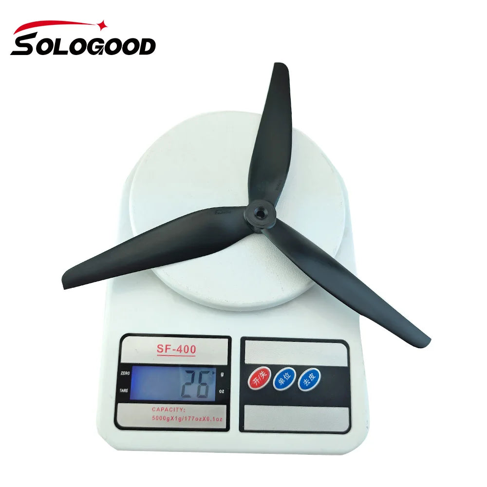 2Pairs(2CW+2CCW) SoloGood 1050 10X5X3 3-Blade Glass Fiber Nylon Propeller for Multirotor 10" FPV Cinelifter MarcoQuad