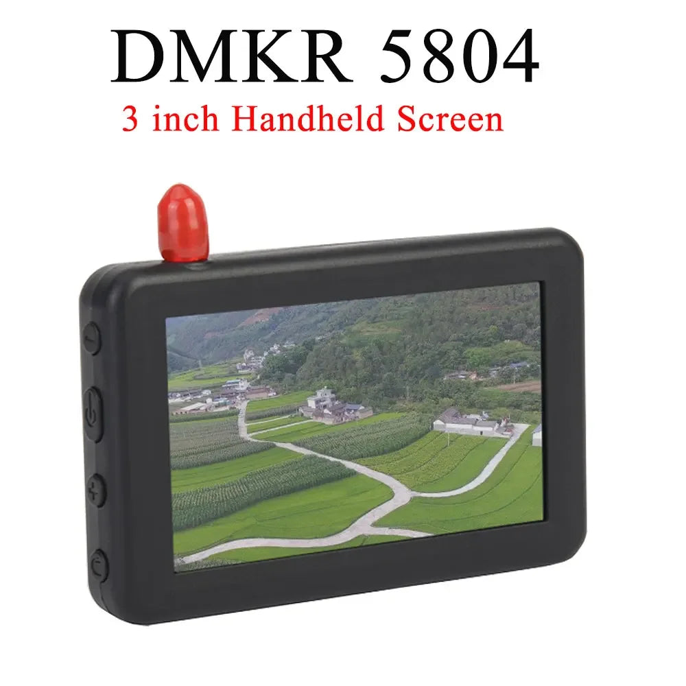 3 Inch FPV Monitor DMKR 5804 RC Mini Handheld Display 1.2W 480*320 IPS Screen Built-in Battery With DVR