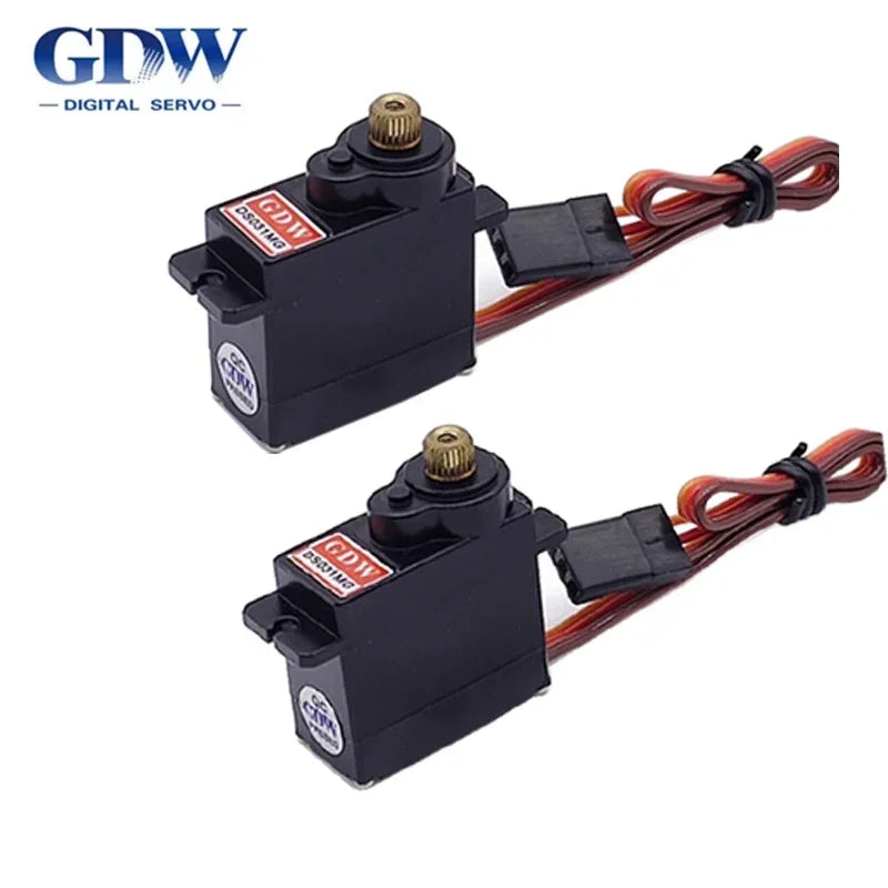 GDW DS031MG 9g 12g Metal Gear Micro Mini Digital Servo High Speed Angle 180 for 450 Helicopter Fix-wing RC Auto Robot Arm