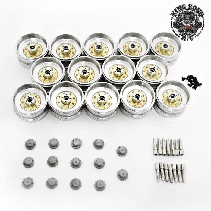 Kingkong RC A6 1/16 Tank Toy Accessories Upgrade Parts CNC Metal Road Wheel Upgrade Parts D-K008