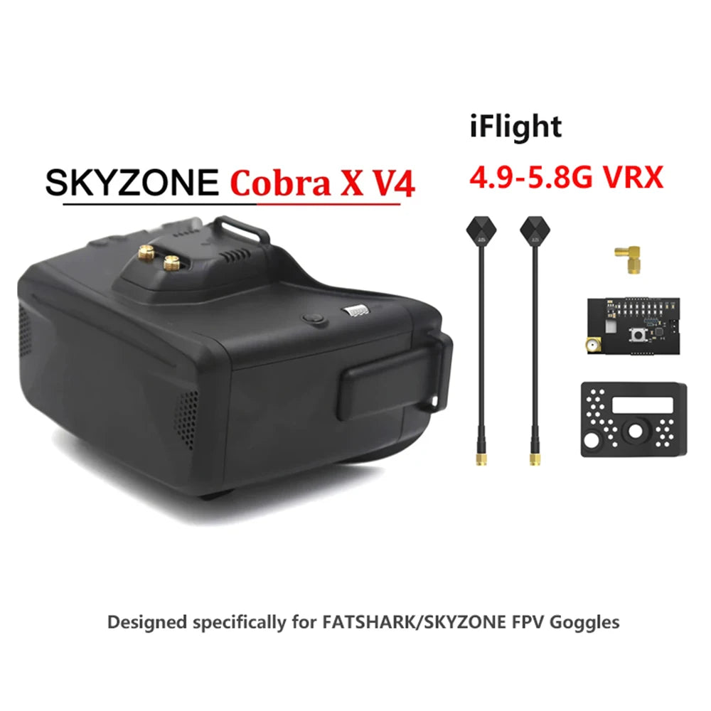skyzone goggles SKYZONE Cobra X V4 FPV Goggles 5.8Ghz 48CH FPV Receiver 1280x720 LCD