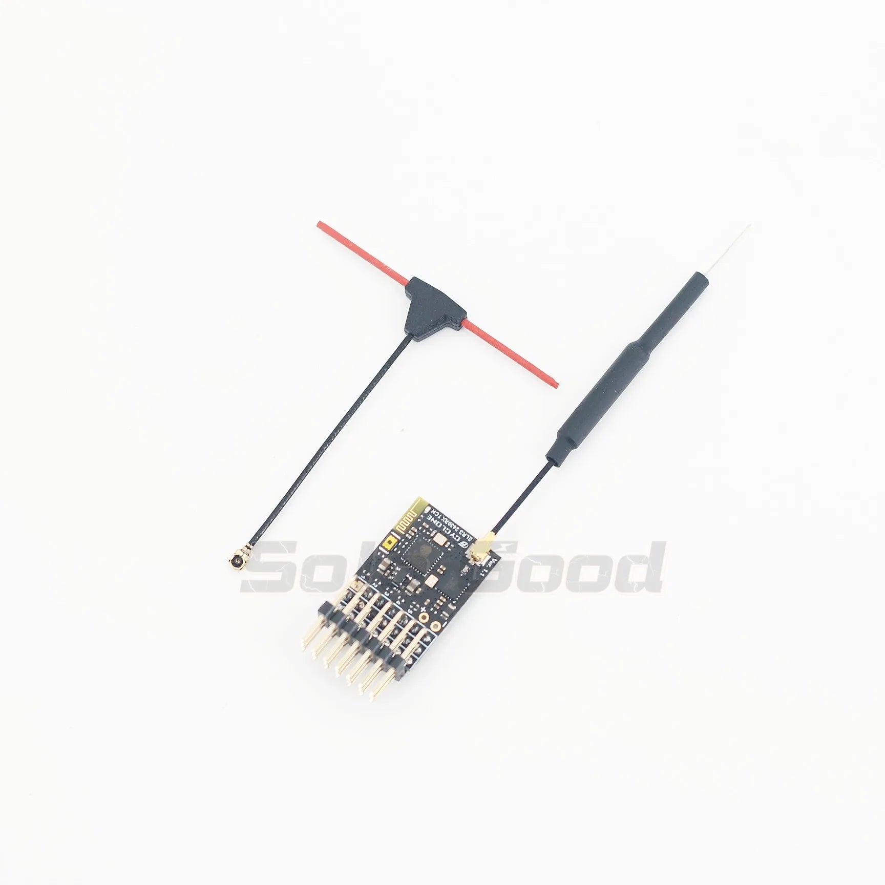 SoloGood CYCLONE ELRS 2.4G PWM 6CH / 7CH CRSF Receiver Support ELRS 3.2 PWM/CRSF Protocol Copper Pipe Antenna For RC FPV Drone